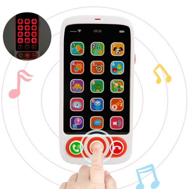 Téléphone mobile jouet bébé, 10 boutons , pour apprendre les