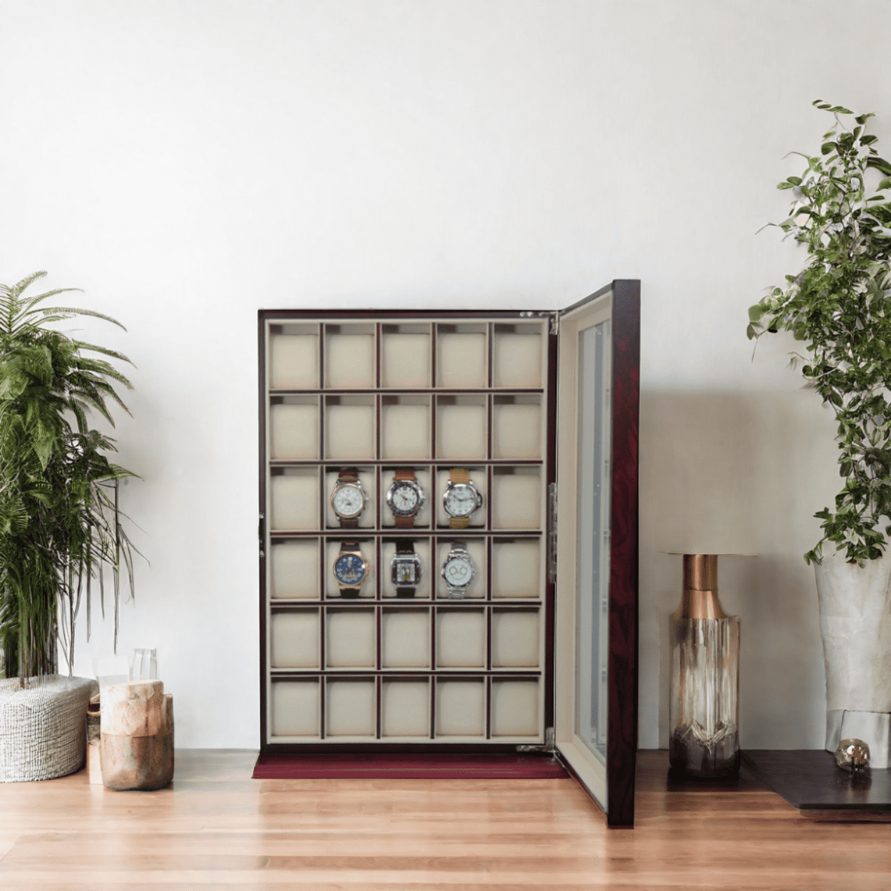 Cherry wood watch box sale