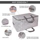 thumbnail image 3 of Bolsa grande de 100 l para guardar ropa debajo de la cama, con cremallera y resistente a la humedad (estrella gris), 3 of 5