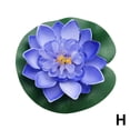 thumbnail image 6 of Pekkaxy Artificial Floating Foam Lotus Flower with Lily Pad - White Decorative Water Lily for Pond Pool Aquarium Garden, 6 of 9