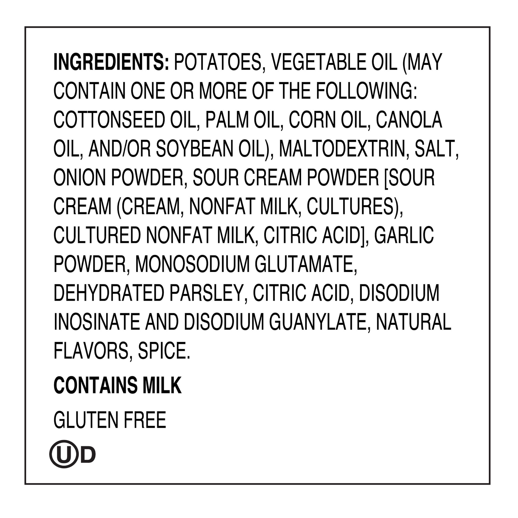 Golden Flake Sour Cream 'N Onion Dip Style Potato Chips, Gluten-Free, 4.625 oz Bag