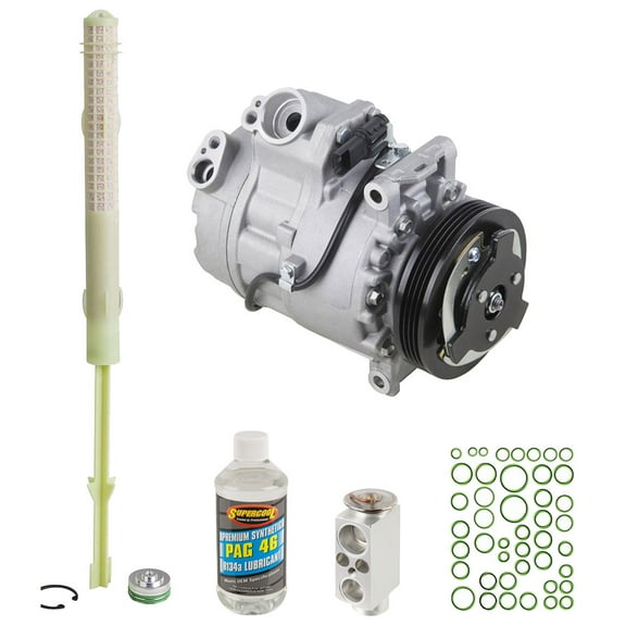 AC Compressor & A/C Kit For BMW X5 V8 & X5M E70 - Includes Drier, Expansion Valve, PAG Oil & O-Ring Seals - BuyAutoParts