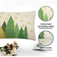 thumbnail image 5 of Green Christmas Lumbar Pillow Covers 12x20 Inch Set of 2 Santa Tree Gold Snowflake Xmas Rectangular Throw Pillows For Couch Winter Holiday Pillow Cases Farmhouse Home Decor For Sofa Porch Outdoor, 5 of 6