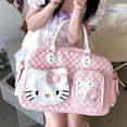 thumbnail image 1 of Sanrio-Bolsos de hombro japoneses de Hello Kitty para mujer, bolso cruzado de cuero PU, gran capacidad, azul y rosa, Y2k Sweet Girl, 1 of 4