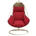 thumbnail image 2 of Modern Egg Chair Cushio Thickened Hanging Basket Swing Cushion Red, 2 of 12