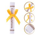 thumbnail image 2 of SHISUYAN 25pcs Mini Graduation Certificate Models Non-woven Certificate Scroll Micro Landscape Bear Doll Decor, 2 of 9