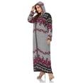 thumbnail image 4 of Tralilbee Robe Décontractée Moderne à Manches Longues Imprimée Grande Taille pour Femme Longue Mode Robe Décontractée Jusqu'au Sol Robe à Manches Longues 4TG Chandail, 4 of 6