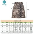 thumbnail image 5 of Wenseny Womens Leopard Pencil Skirt Floral Print Casual Vintage A-line Short Skirts Green XL, 5 of 5