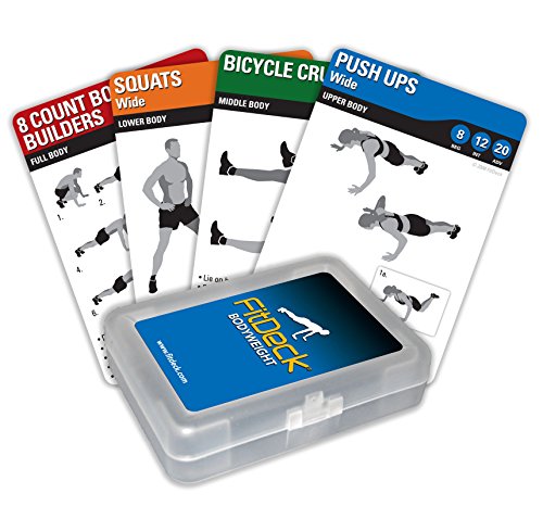 Fitdeck Illustrated Exercise Playing Cards for Guided Workouts