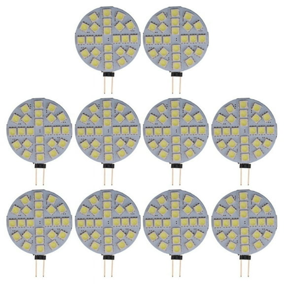 10PCS 4.8W G4 Socket 5050 SMD Mini Led Bulb on DC 12V Replace Bi-Pin Lamp LED Bulb Cold White Lights