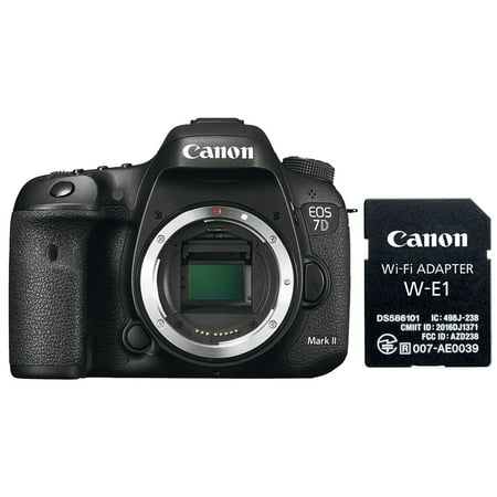 Canon EOS 7D Mark II Digital SLR Camera Body & Wi-Fi Adapter (Canon 7d Kit Best Price)