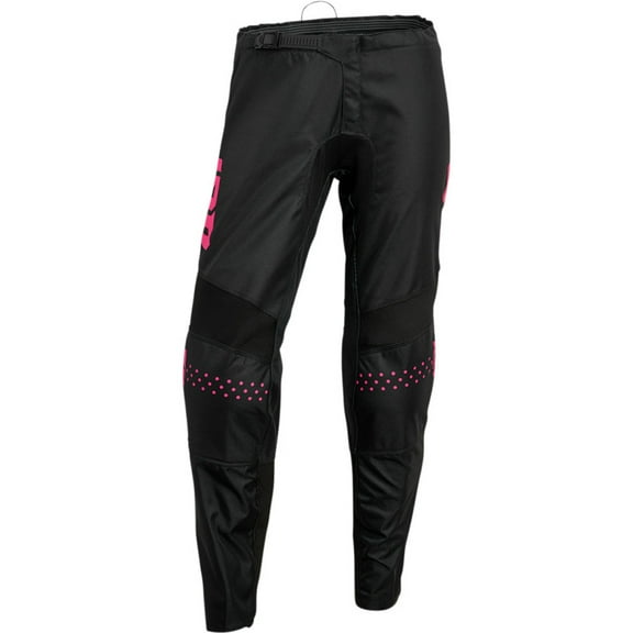 Thor 2024 Womens Sector Minimal Offroad Motocross Dirt Bike Pant - Black/Pink - 3/4