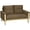 Brown, variant on HOMCOM 53" Loveseat Sofa, Small 2 Seater Couch with Solid Wood Legs, Brown