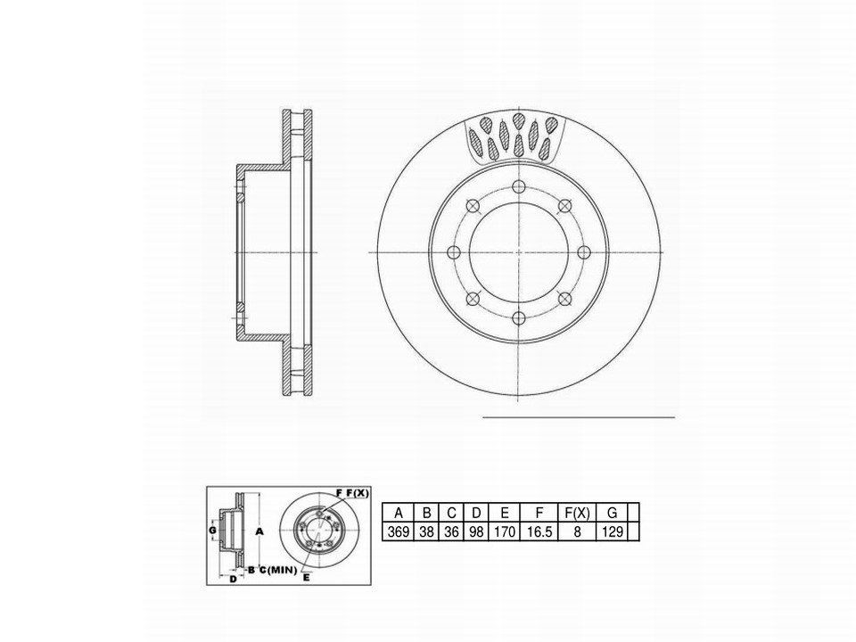 Winstop Brake Rotor, Front WS233572, Ford F-350 Super Duty 1999