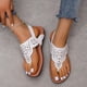 thumbnail image 5 of Chanclas de verano para mujer, zapatillas de tacón plano, sandalias, chanclas informales, zapatos huecos para mujer Wmkox8yii  nm6827, 5 of 8