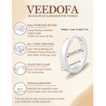 thumbnail image 3 of VEEDOFA Silver Plated Hoop Earrings for Women, Lightweight 20/30/40mm Hoops, 3 of 7
