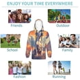 thumbnail image 5 of Lsque Colorful Cloud Spotted Dog Patten Youth Hoodie Sweatshirt Pullover with Kangaroo Pocket Boys and Girls Hoodie Warm Hoodie for Kids-X-Large, 5 of 6
