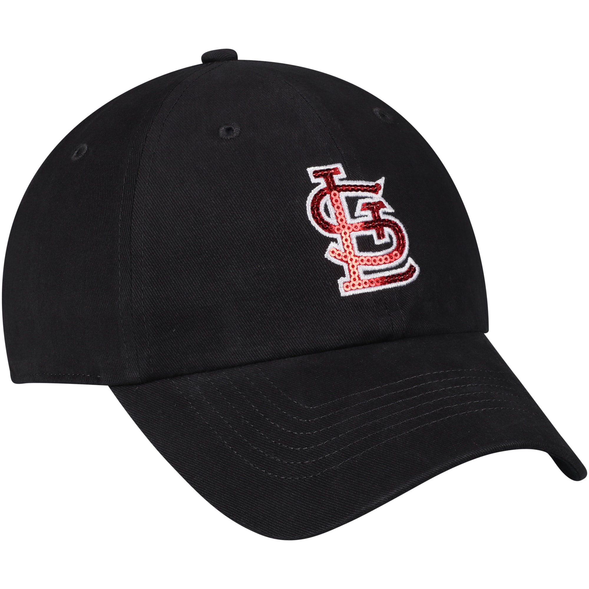 Women's Fan Favorite Navy St. Louis Cardinals Sparkle Adjustable Hat - OSFA