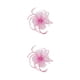 thumbnail image 4 of Qarigey Tocado de malla para mujer, accesorios de fotografía de larga duración, tocado de fiesta de rendimiento ajustable para maquillaje, Rosa 2piezas, 4 of 6