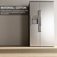 thumbnail image 2 of RUNROTOO 2Pcs Fridge Handle Covering Cotton Grey Anti-static Fingerprint Resistant Kitchen Use, 2 of 8