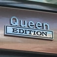 thumbnail image 2 of 3D Queen Edition Metal Car Emblem 2PCS, Universal Auto Badge Sticker for Trunk Fender Bumper, Waterproof Chrome Body Decal Exterior Decoration, Cool Car Accessory Gift for Women Girls Lady Wife, 2 of 7