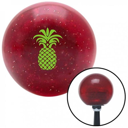 American Shifter Green Pineapple Red Metal Flake Shift Knob with M16 x 1.5 Insert Shifter Auto Brody