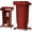 Cherry Red, variant on MOOFI Wooden Podium Stand, 41-54.5 in Height Adjustable Lectern with Wheels, Crank Lift, Storage Shelf, Cherry Red