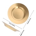 thumbnail image 2 of AURARMLET De Acero Inoxidable Dorado Con Borde Redondeado Para Servir En Fiestas Y Reuniones, 2 of 8