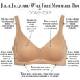 thumbnail image 6 of Jolie Jacquard Wire Free Minimizer Bra, 6 of 7