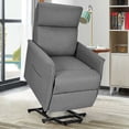 thumbnail image 3 of Costway Electric Power Lift Massage Chair Recliner Sofa Fabric Padded Seat Home, 3 of 10