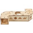 thumbnail image 1 of Wood Tunnel Tube Hamster Rats Mouse Cage Hollow Hideout Hamster Exploration Tunnel, 1 of 3