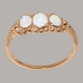 thumbnail image 2 of LBG British Made 14k Rose Gold Natural Opal Womens Anniversary Ring - 33 size options - Size 6.5, 2 of 6