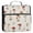 Watercolor Mushrooms Pattern, variant on Water-Resistant 3-Ring Binder Organizer with Multiple Pockets Zipper Binder Bag for Office Vintage Pumpkin with Leaves