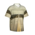 thumbnail image 2 of Empty Road With Clouds Men's 3d Print Casual Button Down Shirts, Novelty Hawaiian Short Sleeves L, 2 of 8