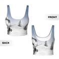 thumbnail image 5 of Naloa Snowman And Christmas Tree Sports Bras for Women, High Support Bra with Removable Pads, Comfortable - Small, 5 of 9