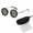 silver, variant on Black Visions Sunglasses, 1-9 Gear Polarized Vision Glasses, Lightweight Round Metal Frame Eyewear for Driving, Fishing, Cycling, Hiking & Outdoor Activities