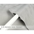 thumbnail image 3 of Aiking Home Window Valances - 2-Panels Polyester Solid Kitchen Valances with 2.5" Rod Pocket for Small Windows (56"x16" Each Panel, Grey), 3 of 4