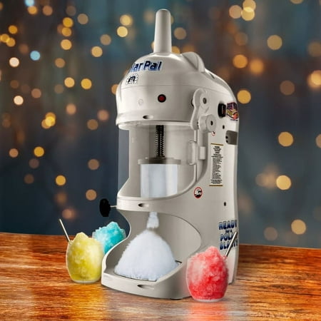 Great Northern Popcorn Snow Cone Machine Ice Shaver with 250W Motor, White