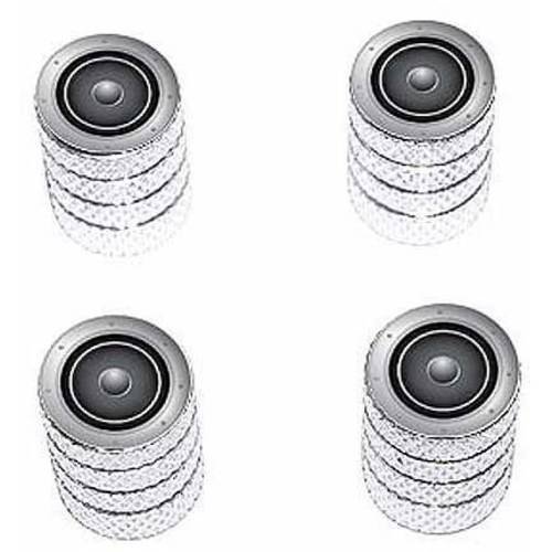 Speaker Music Tire Rim Wheel Aluminum Valve Stem Caps, Multiple Colors