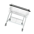 thumbnail image 2 of Carrito de lavandería con ruedas, estante de almacenamiento con ruedas, cesta de ropa versátil, carrito para colgar ropa, cesto para ropa sucia, 2 of 8