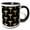 Black/White, variant on 3drose, Gold Caduceus Rod of Hermes for Nurses in Medical., 11oz Mug