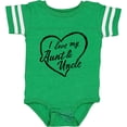 thumbnail image 3 of Inktastic I Love My Aunt and Uncle in Black Chalk Heart Boys or Girls Baby Bodysuit, 3 of 5