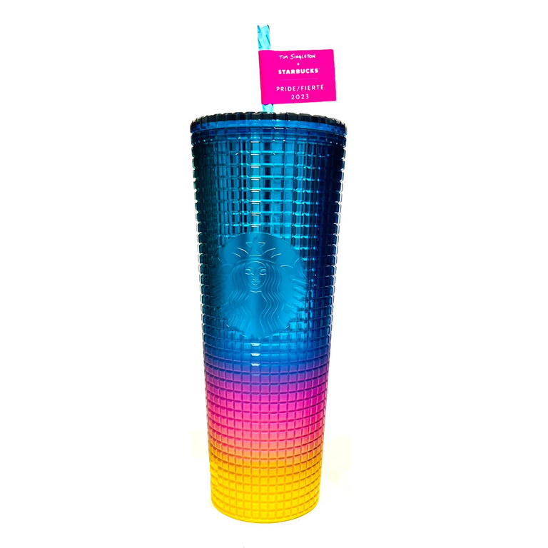 3pk - Starbucks Tumbler with Siren logo Ring Iridescent Bling Cold Cup  Venti 24 oz - Set of 3. - Walmart.com