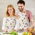thumbnail image 3 of Pioneer Flower Floral Print Pattern Apron for Women and Men, Cotton Linen Waterproof with Pockets, Adjustable, 33x27 Inch for Kitchen, Gardening, BBQ, Salon, 3 of 6