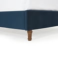 thumbnail image 6 of GDF Studio Aubrey Velvet Wingback Bed, Blue + King, 6 of 12