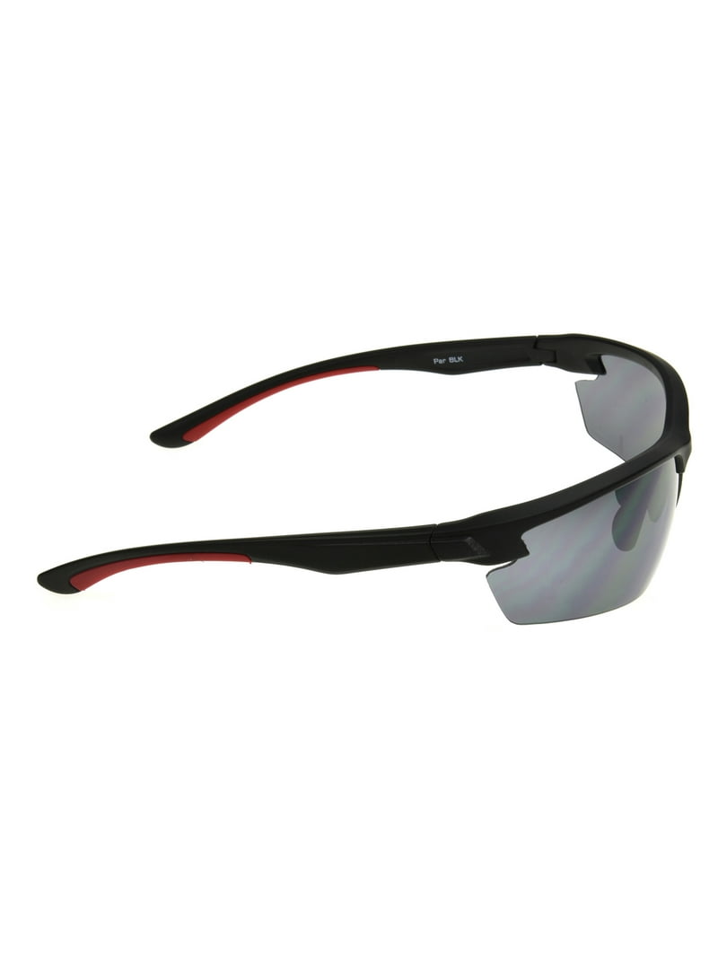 Foster Grant Men's Active Blade Fashion Sunglasses, Black