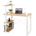 thumbnail image 1 of Costway Table d'Étude Bureau Ordinateur Réversible Bureau Bureau avec Bibliothèque Réglable Naturel, 1 of 10