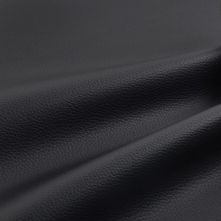 BLACK VINYL FABRIC FAUX LEATHER AUTO UPHOLSTERY PLEATHER 54W FREE SHIPPING