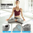 thumbnail image 3 of Women Non Slip Socks, 4 Pairs Yoga Pilates Anti Skid Socks Woman Hospital Gripper Socks Size 5-10, 3 of 5