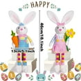 thumbnail image 3 of Cute Easter Spring Bunny Decor Unique Rabbit Figurines With Dangling Legs Friends Gifts Happy Easter Statue Decor For Home Table Kitchen Coffee Bar, 3 of 8